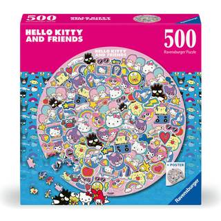 Ravensburger Rundt Hello Kitty Puslespil 500 Brikker