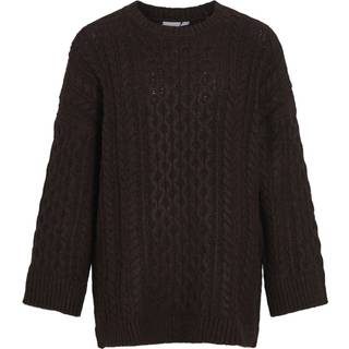 VILA dame strik VIKAIA - Coffee Bean - XS