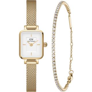 Daniel Wellington Quadro Tennis Giftset DW00388725 - Dame - 15 mm - Analog - Quartz - Mineralglas