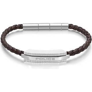Police PEAGB0038104 Herrenarmband Gripcord Braun/Stahl