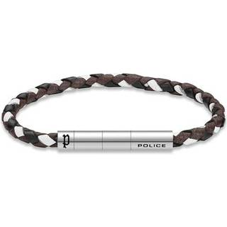Police PEAGB0039802 Herren-Armband Fuze Schwarz/Braun/Weiß