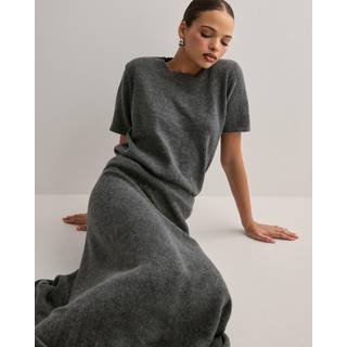 PIECES dame nederdel PCPIKO - Dark grey melange - L