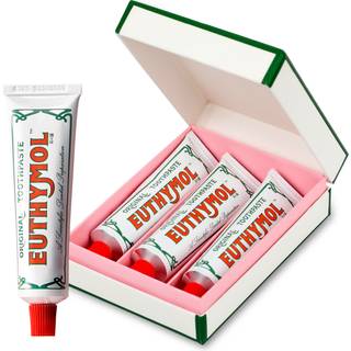 EUTHYMOL originalt tandpasta rejsest (1,4 fl oz*3 pakke med 3) - strmpestoppere. Fluor-fri tandpasta til flsomme tnder og tandkd. Forebyggel