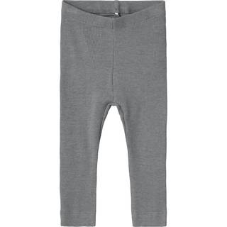 NAME IT Basis Rib Leggings Kab Mockingbird Melange