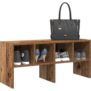 Skostativ Stabelbar 89,5X30X40 Cm Antikt Træ