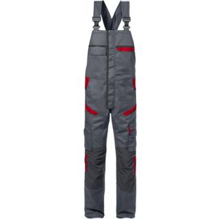 Fristads 129486 Overalls 1555 / Arbejdsoveralls Grå/Rød C146