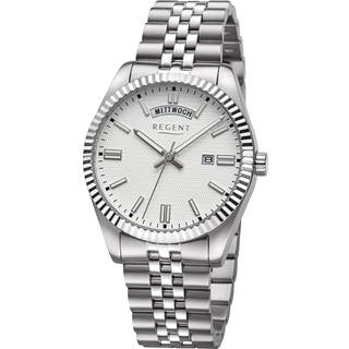 Regent BA-883 Herrenuhr Stahl/Silberfarben