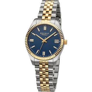 Regent BA-875 Damenuhr Bicolor/Dunkelblau