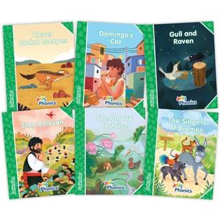 Jolly Phonics Folktales Green Readers (Level 3) Complete Set (1-6)