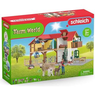 Schleich stor bondegård 42407 - med dyr og tilbehør