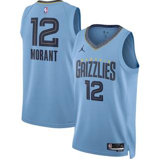 Memphis Grizzlies Statement Edition Jordan Dri-FIT NBA Swingman-trøje til mænd - blå