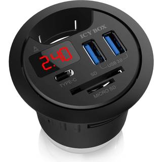 RaidSonic ICY BOX USB hub - 3 ports - Sort
