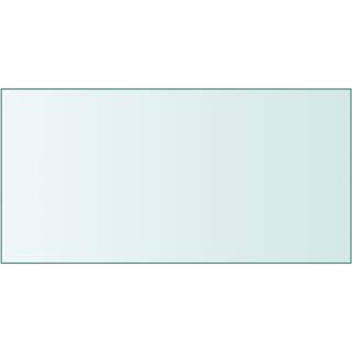 Bordplade Hærdet Glas Rund 300 Mm - Transparent / 50 x 100 cm