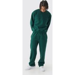 Mens Forest Oversized Boxy Homme Embossed Sweatshirt Tracksuit