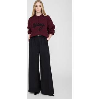 Sydney Crew Sweater Signature - Zinfandel Xs