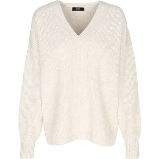 ECOALFtil kvinder. MCWGAKNAZALE0632W24-298 Azalea beige trøje (XL), Casual, Bæredygtig, Genbrugsuld