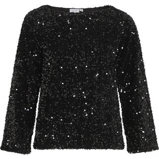 Vifaith Boat Neck L/S SEQUIN T