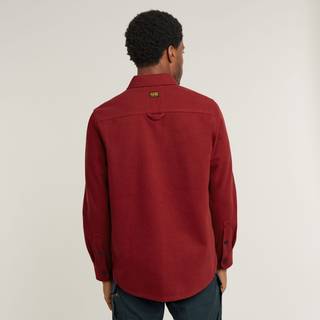 GPO Zip Overshirt - Red - Men