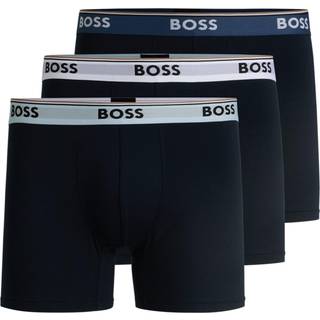 BOSS Black Herren Trunks blau Baumwolle & Mix unifarben