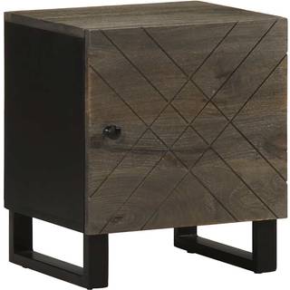 Sengeborde 40X33X46 Cm Massivt Mangotræ Sort - 1