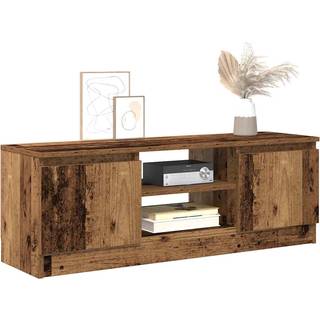tv-bord 102x30x36 cm konstrueret træ antikt trælook