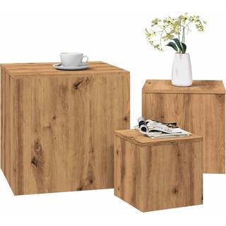 sideborde 3 stk. konstrueret træ kunsteg