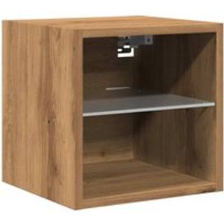 Sengebord Med Led-Lys Væghængt - 1 / artisan eg / 30 cm