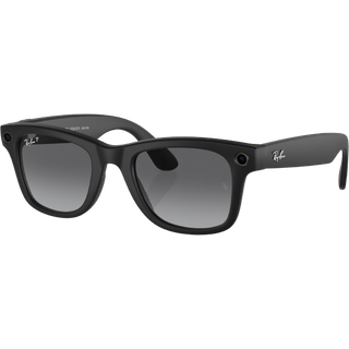 Ray - Ban Unisex Meta RW4006 Wayfarer 601ST3 Solbriller Injiceret Sort Grå Firkantet Polariseret Skygge