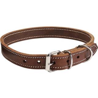 Halsbånd Læder Basic traxx® Cognac