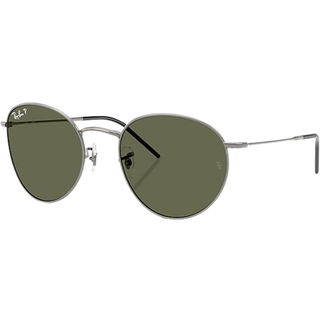 Ray - Ban Unisex RBR0103S ROUND REVERSE 004/9A Solbriller Metal Grå Grøn Pantos Polariseret