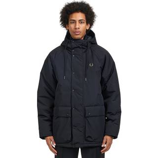 Fred Perry Herren Jacke schwarz unifarben