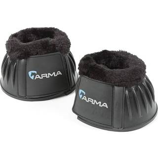 Shires Fleece Trim Bell Boots Full (BLK/BLK)