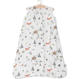 Lille Unicorn - Forest Friends Cotton Muslin Sleep Bag | 100% bomuld | Super bl?d og letv?gt | Baby | St?rrelse stor: 12-18 m?neder | Maskinvaskb