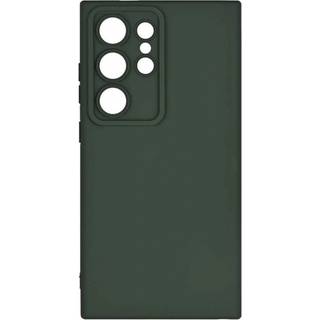 ONSALA Phone Case with Silicone Feel Olive Green - Samsung S24 Ultra 5G