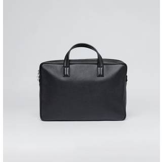 Sandqvist Leather Briefcase - Black - One Size