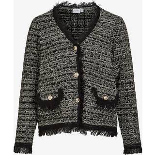 Vila Langærmet Textured Boucle Look CardiganEU 40 (UK 12)