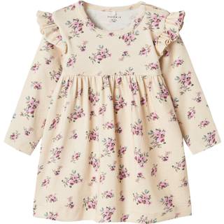 Name It Summer Sand Blomstret Kjole
