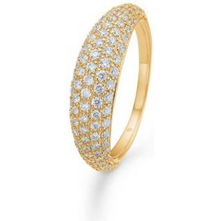 Mads Z - Half Moon ring i 14 kt guld med i alt 0,80ct