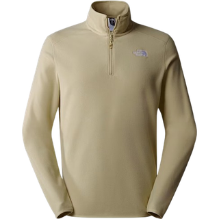 The North Face Men's 100 Glacier 1/4 Zip Fleece Zion Orange/Concrete Grey, XL
