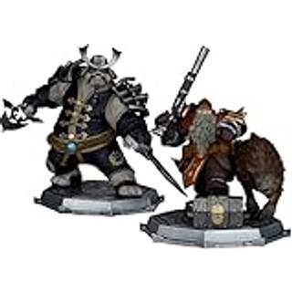 World of Warcraft PVC Statue 2-Pack 1/12 Dwarf Hunter: Beast Master & Pandaren: Monk (Gold Label) 15 cm
