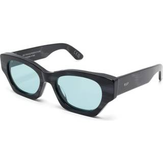 Retrosuperfuture Unisex 8FH Tono Fiammato Nero Solbriller Acetat Sort Turkis Cat Eye Normal