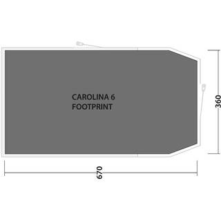 Outwell Footprint Carolina 6 Black & Grey, OneSize
