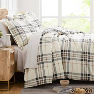 Southshore Fine Living Inc. Duvet Cover King/California King - Hotel Quality King St?rrelse Sengding Set Easy Care Plaid Senget?ppe - King/Cal Ki