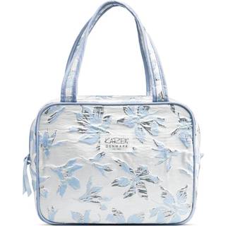 Karen - Toiletry bag with handle - Blue brocade