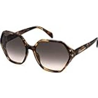 Blumarine Kvinde SBM861S 08XW Solbriller Acetat Havana Grøn Geometrisk Normal Skygge