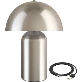 Lille bordlampe Kade, dæmpbar - Mat nikkel