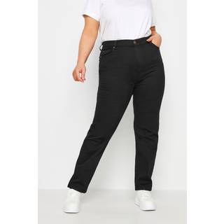 Yours Curve Yours Curve Black RUBY Straight Leg Jean