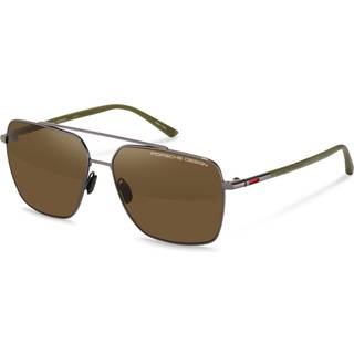 Porsche Design P8974 B604 61 Solbriller Mænd Grå - Olive - 61mm
