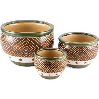 Summerfield Terrace Garden Planters store keramiske planterpotter Keramisk balkon Jade Planter Trio