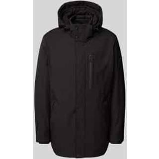 bugatti Herren Jacke schwarz unifarben